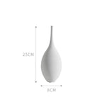 Minimalistische Zen Vase, Weiß